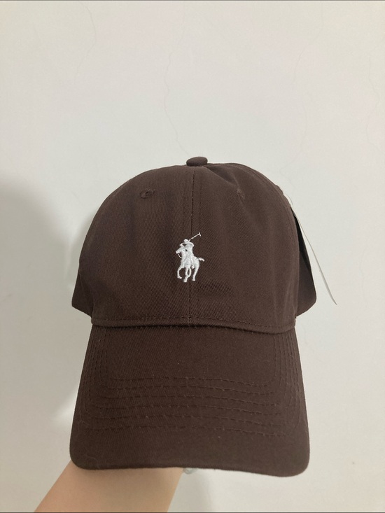 Ralph Lauren Accessories - Polo by Ralph Lauren Brown Hat with White Polo Player Logo